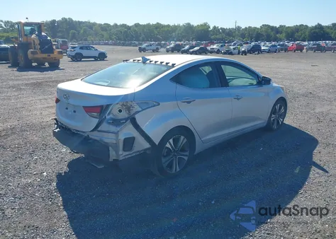 2014 Hyundai Elantra Sport from USA, damaged, VIN KMHDH4AH2EU038184
